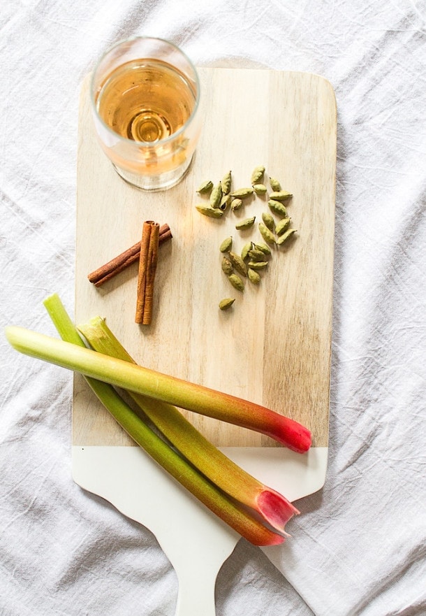 Savory Rhubarb Rosé Sauce | heartbeet kitchen