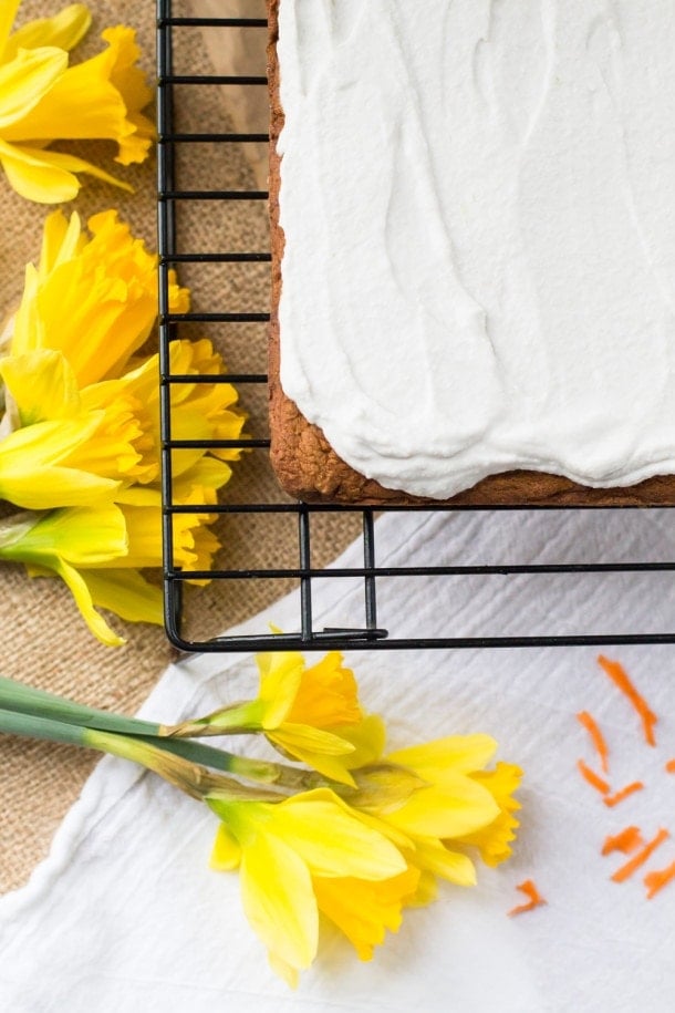AIP/Paleo Carrot Cake with Whipped Coconut Frosting