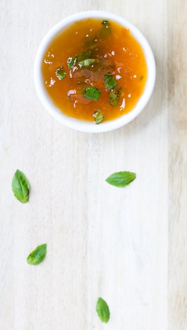 Apricot Basil Glaze ~ delicious on chicken or pork