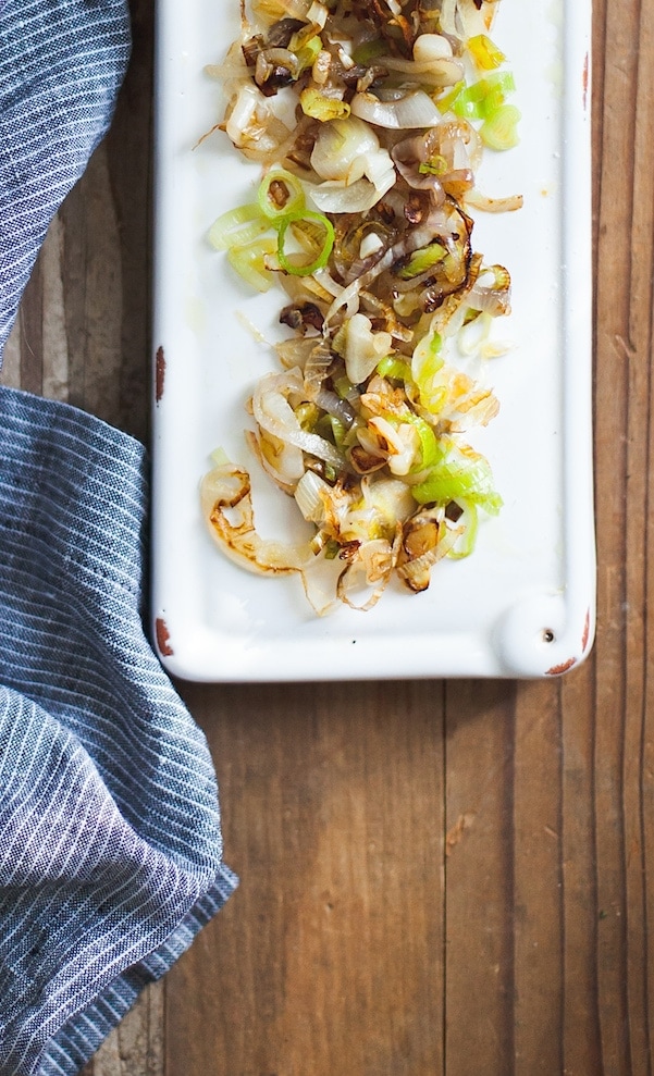 Stacked Beet Salad with Crispy Shallots & Herb-Infused Oil