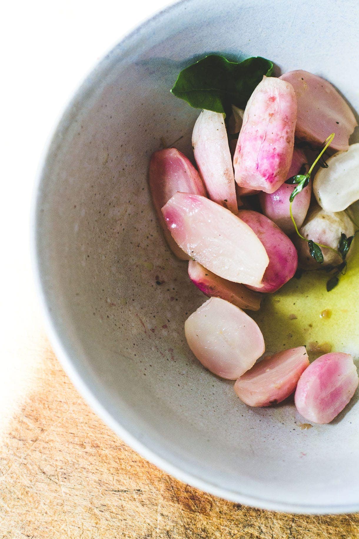 Buttery French Breakfast Radishes