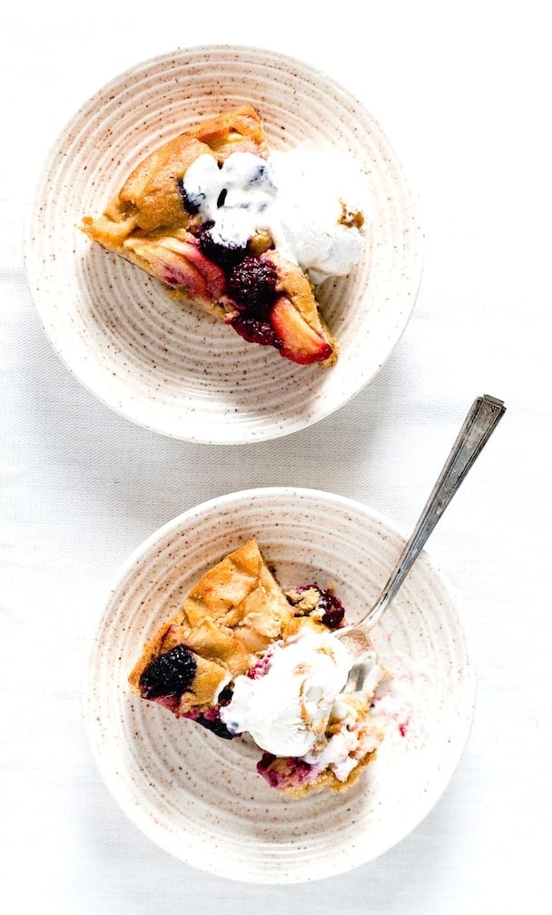 Berry Apple Buckle Cake {gluten-free recipe}