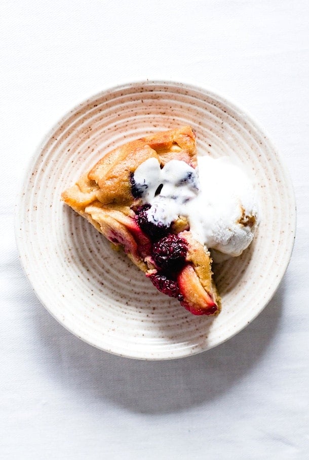 Berry Apple Buckle Cake {gluten-free recipe}