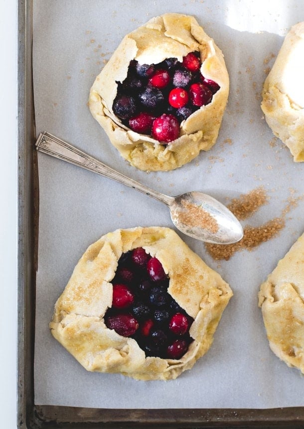 Cranberry Blueberry Mini Galettes {gluten-free}