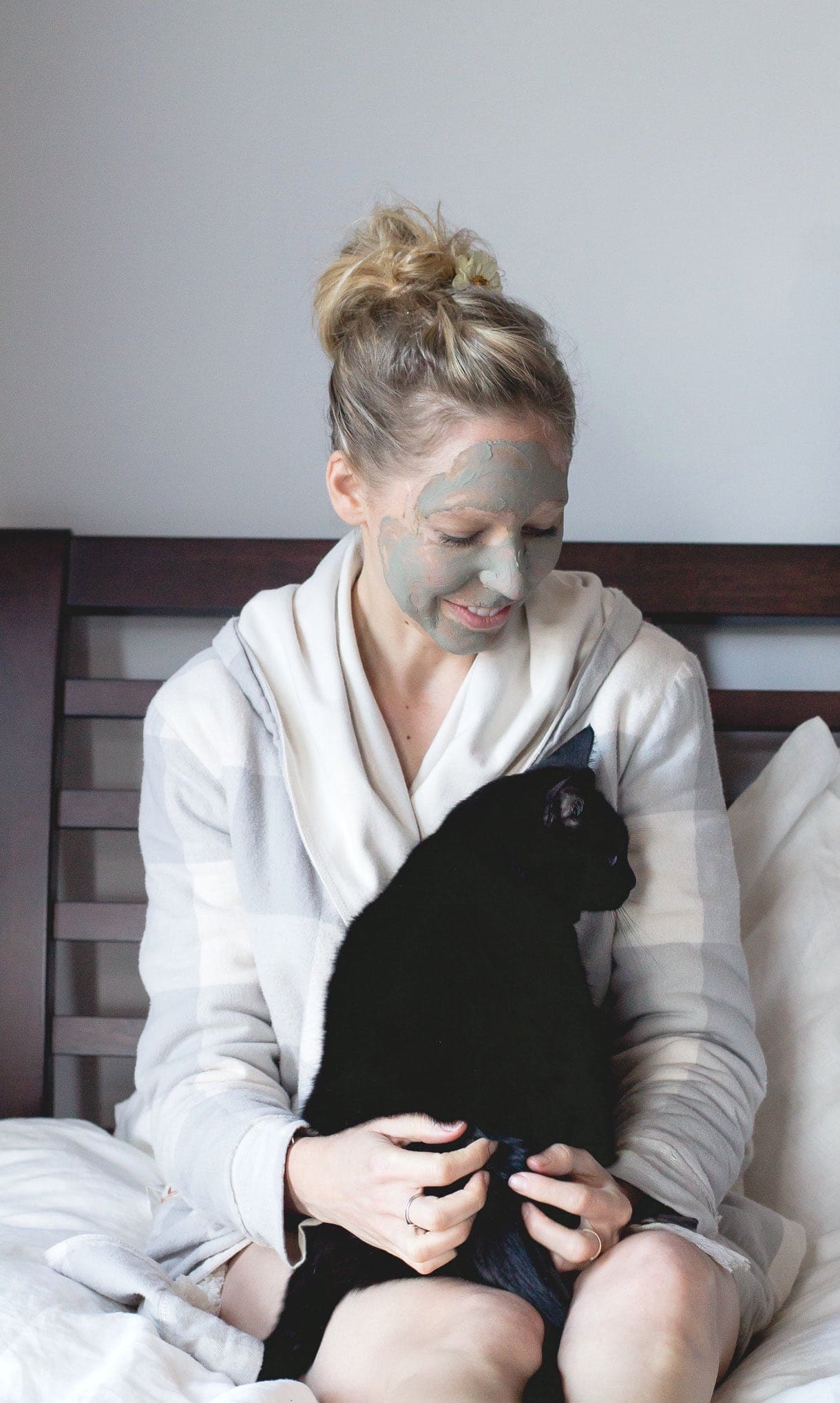 Cat snuggles.