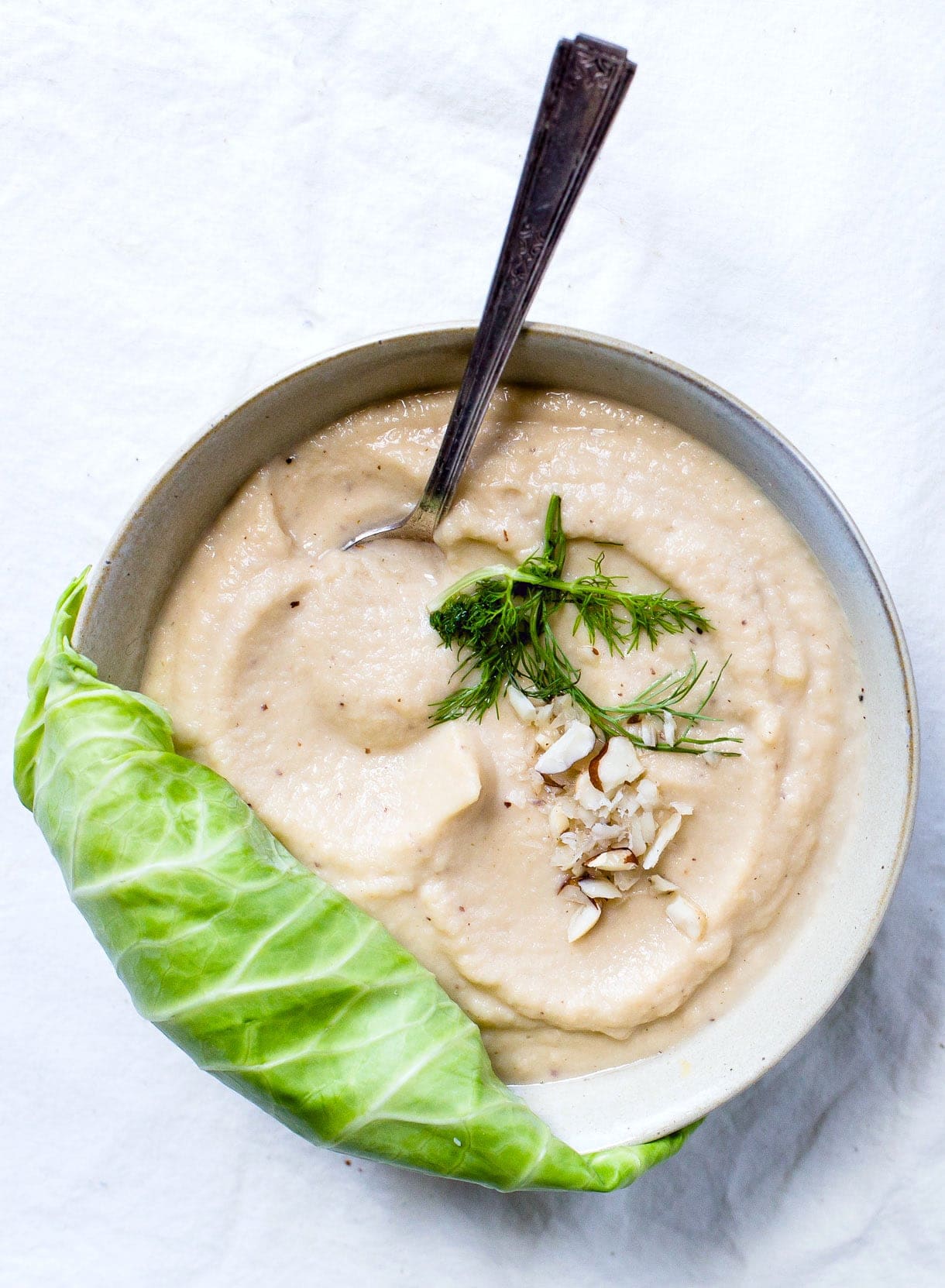 Nutty Cabbage Fennel Soup + Collagen Superboost {almost vegan}