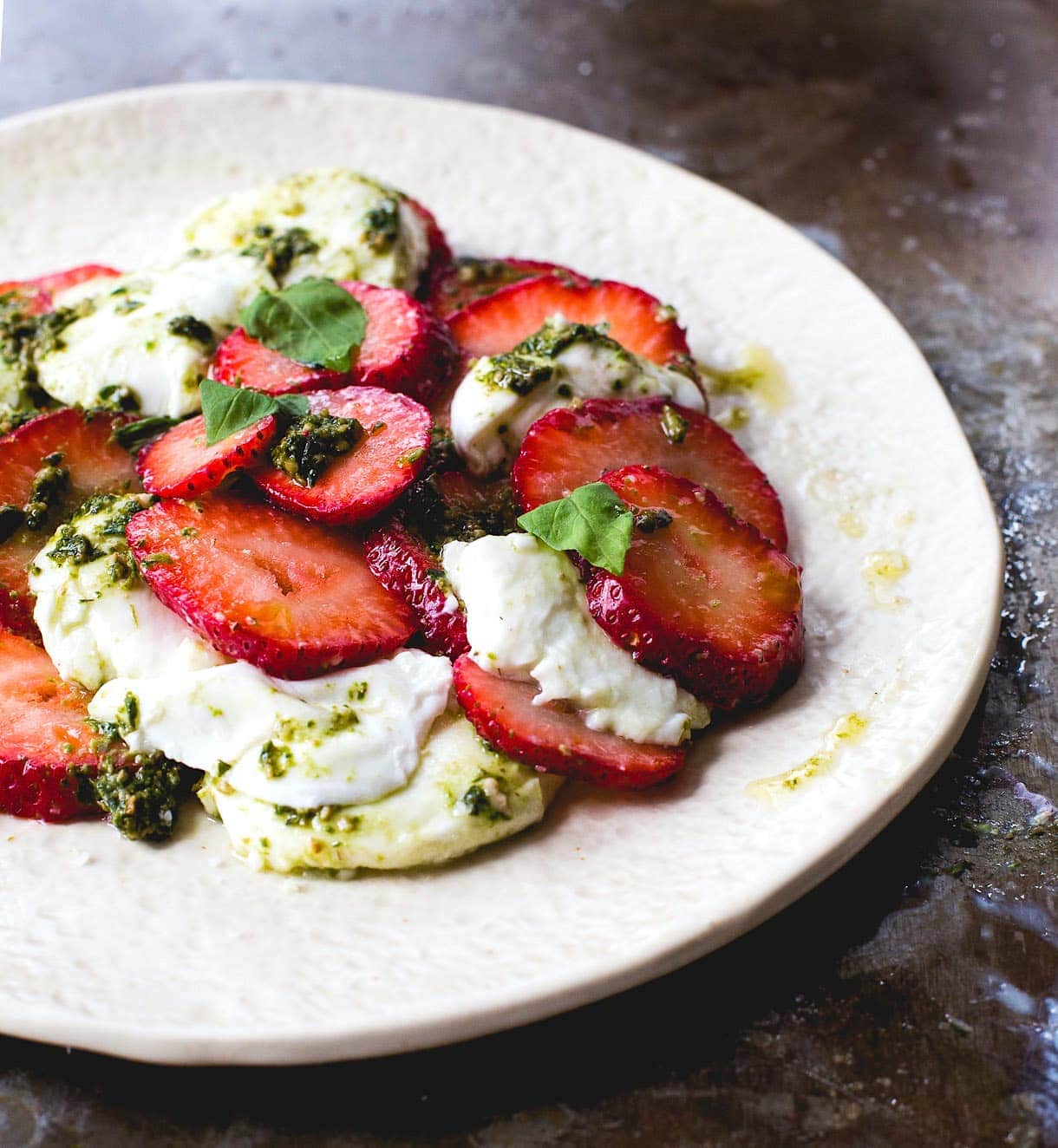 Strawberry Pesto Caprese