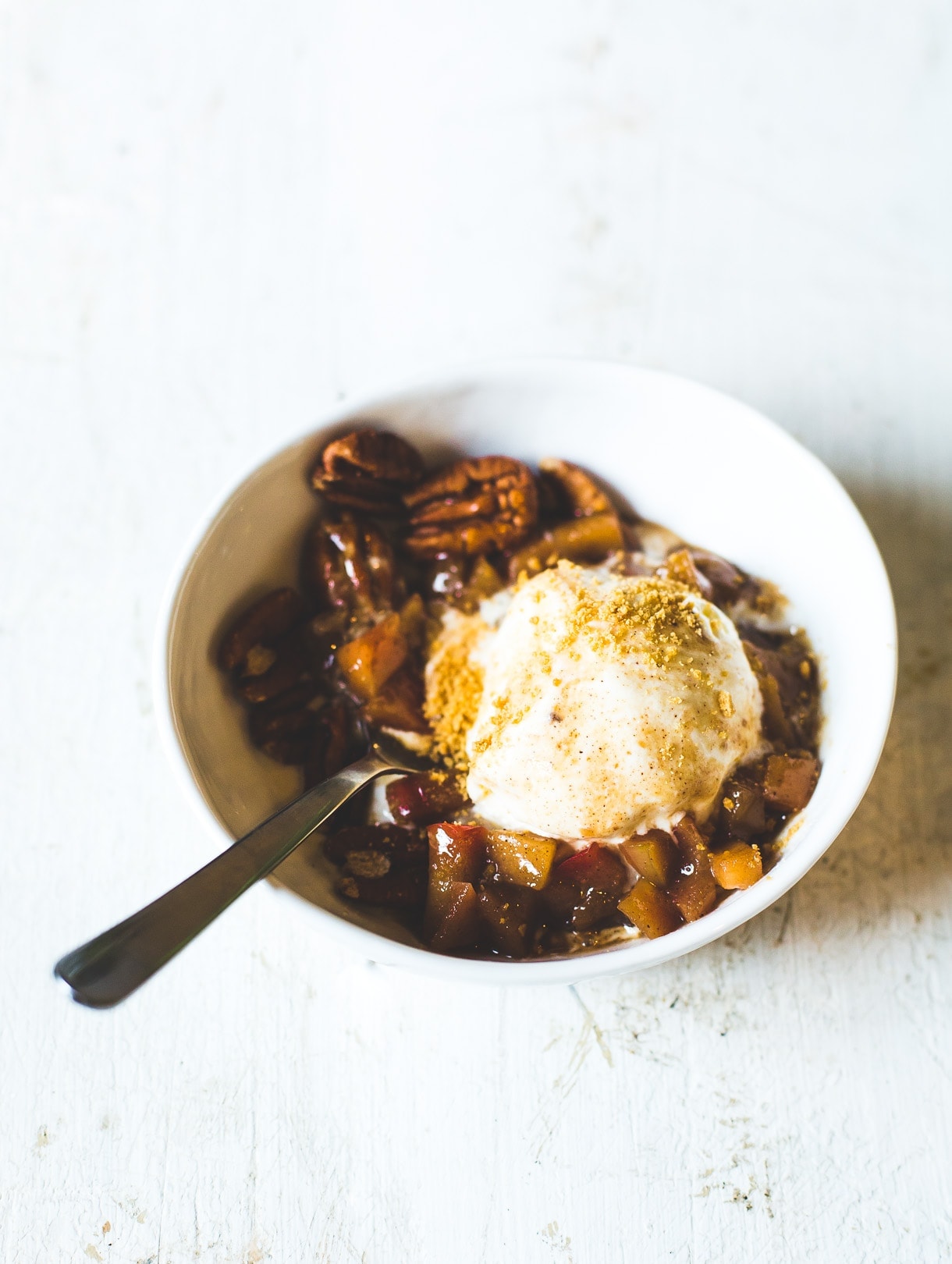 Five Spice Hot Caramel Apple Sundae