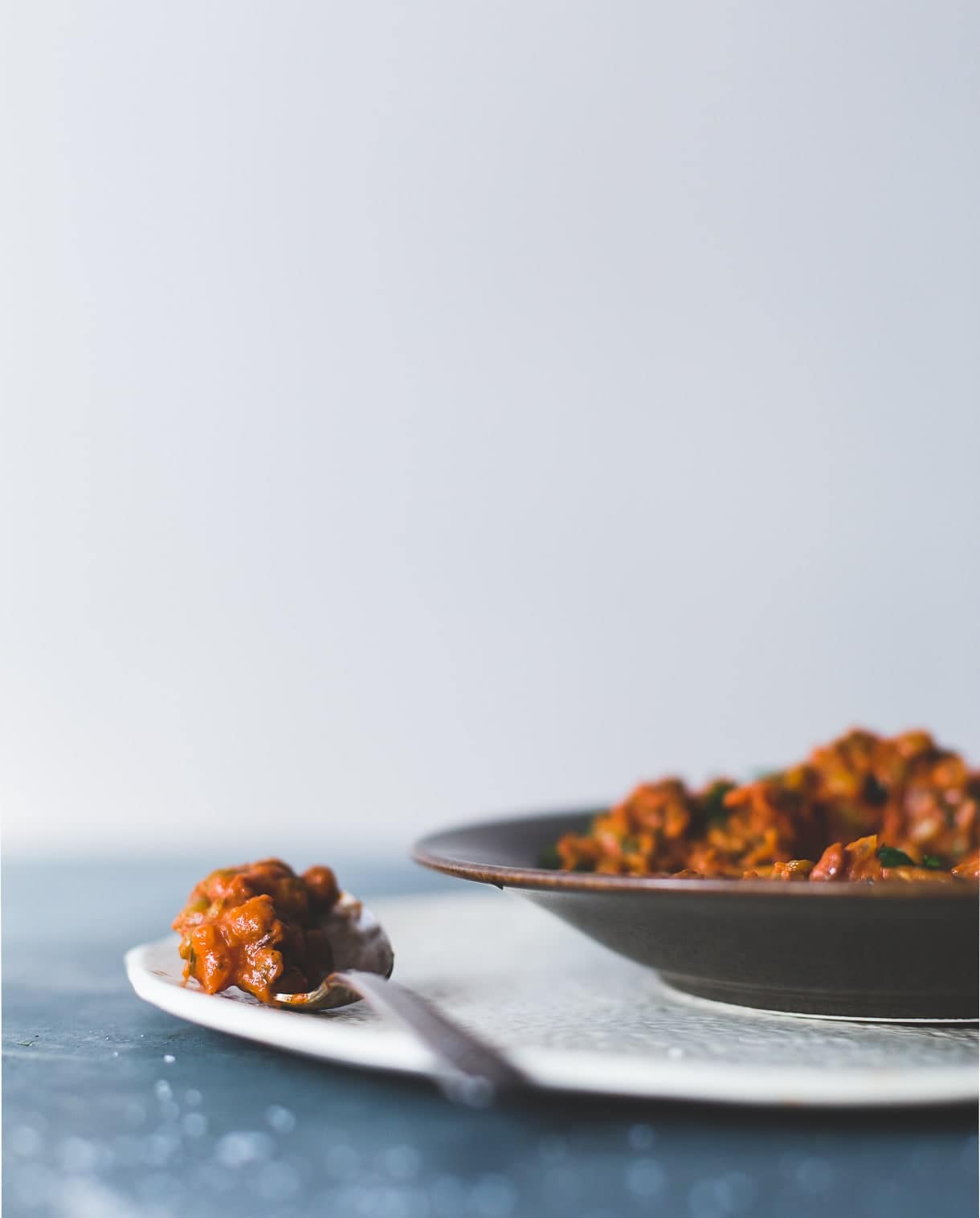 Smoky Tomato Lentils Cooked in Coconut Milk {vegan, cheap eats}