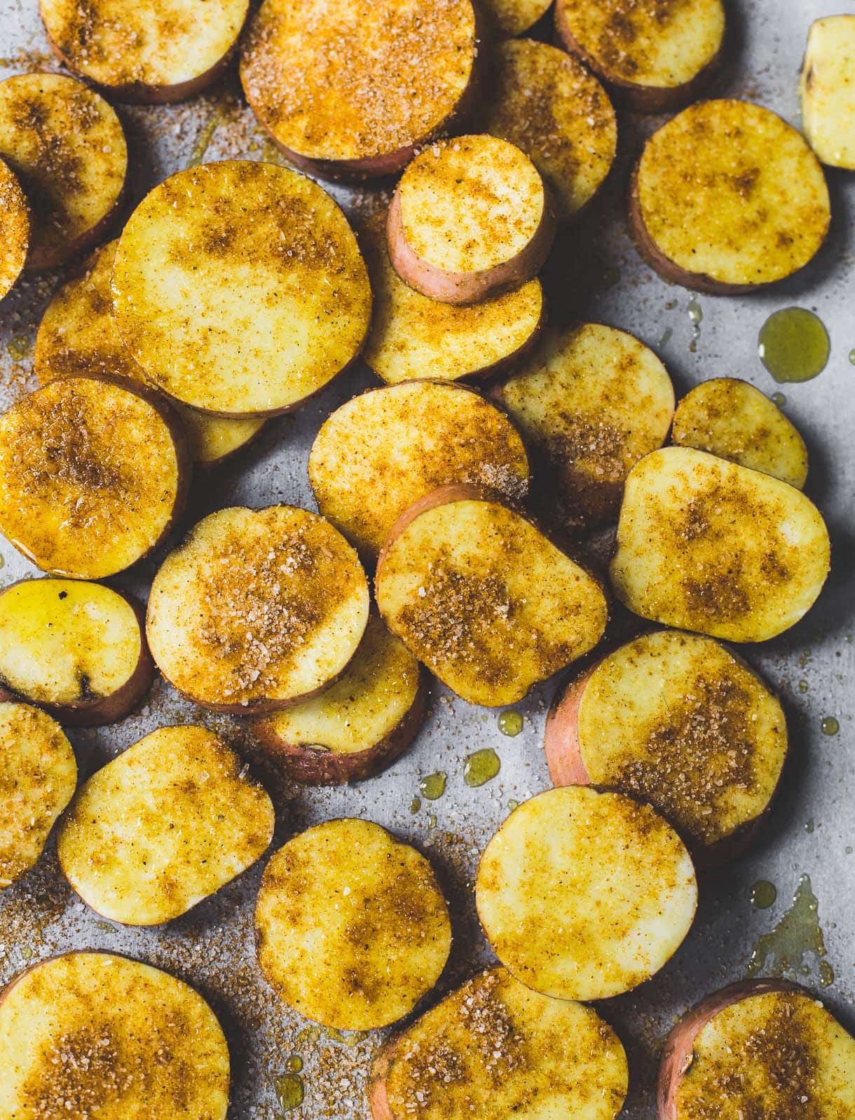 Sweet and Salty Curry Roasted Sweet Potatoes with Avocado {gluten-free, vegan}