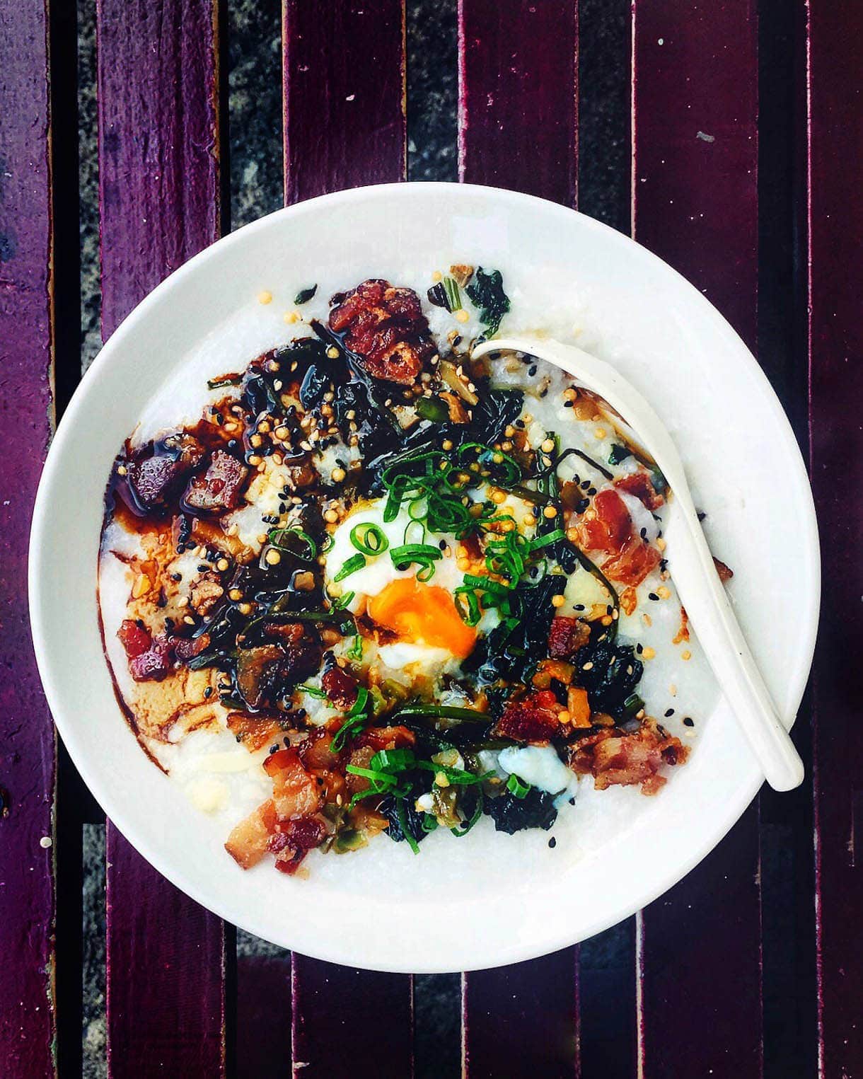 Breakfast Congee at Koko Head Cafe -- honolulu breakfast spot