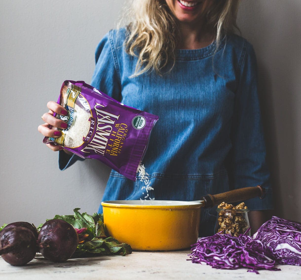 Super Pink Beet & Rice Salad {gluten-free}