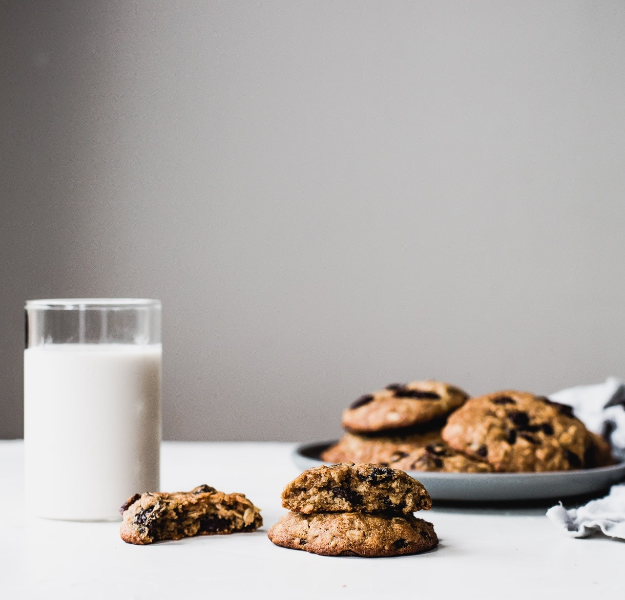 Gluten Free Oatmeal Raisin Cookies - cookies made with olive oil