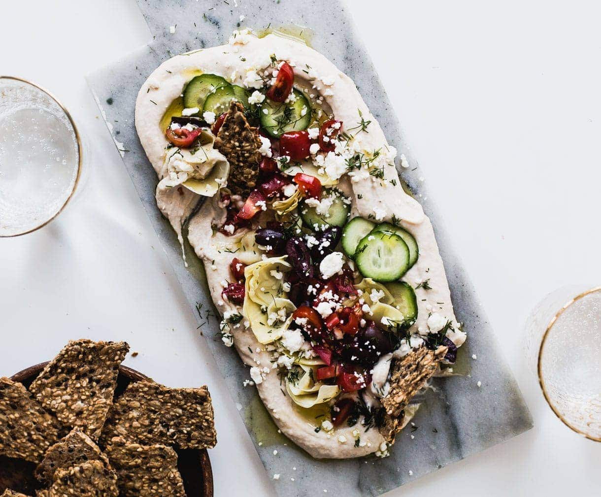 Easy Seven Layer Hummus Dip: appetizer recipe Easy Seven Layer Hummus Dip: appetizer recipe