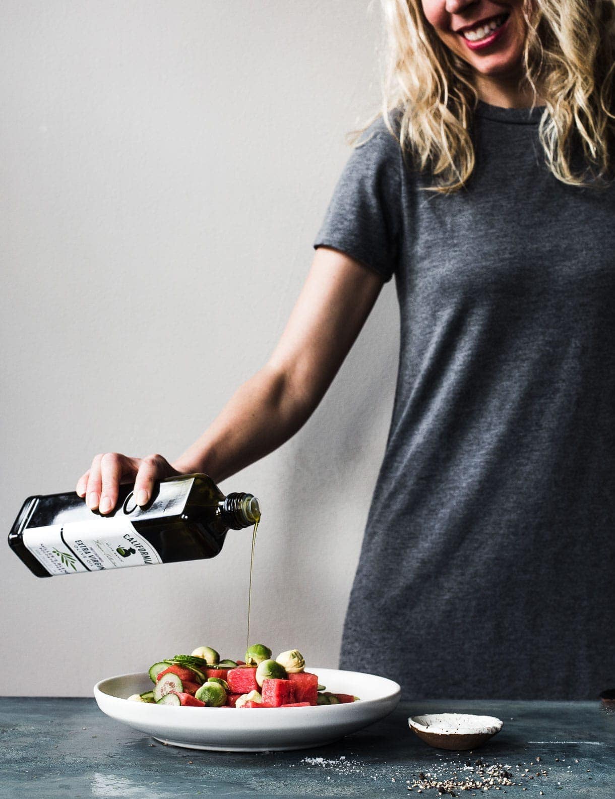 Cucumber Watermelon Avocado Salad