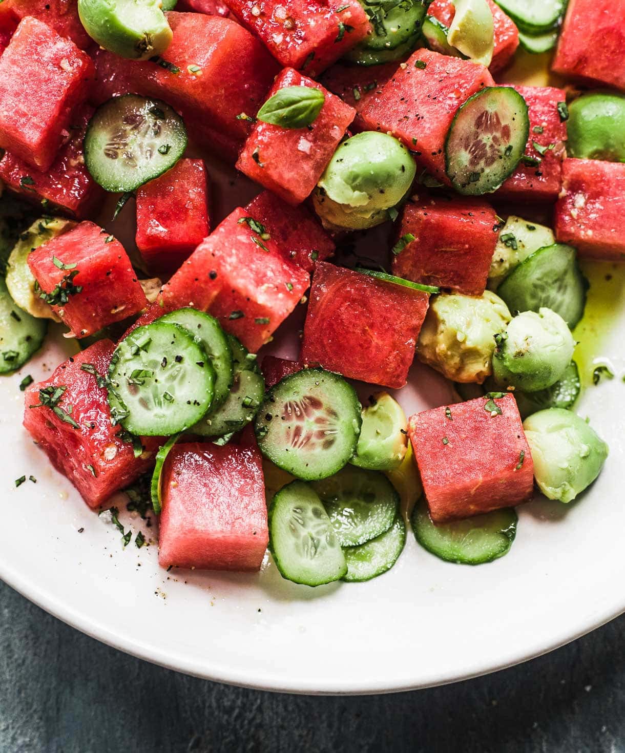 Cucumber Watermelon Avocado Salad Cucumber Watermelon Avocado Salad