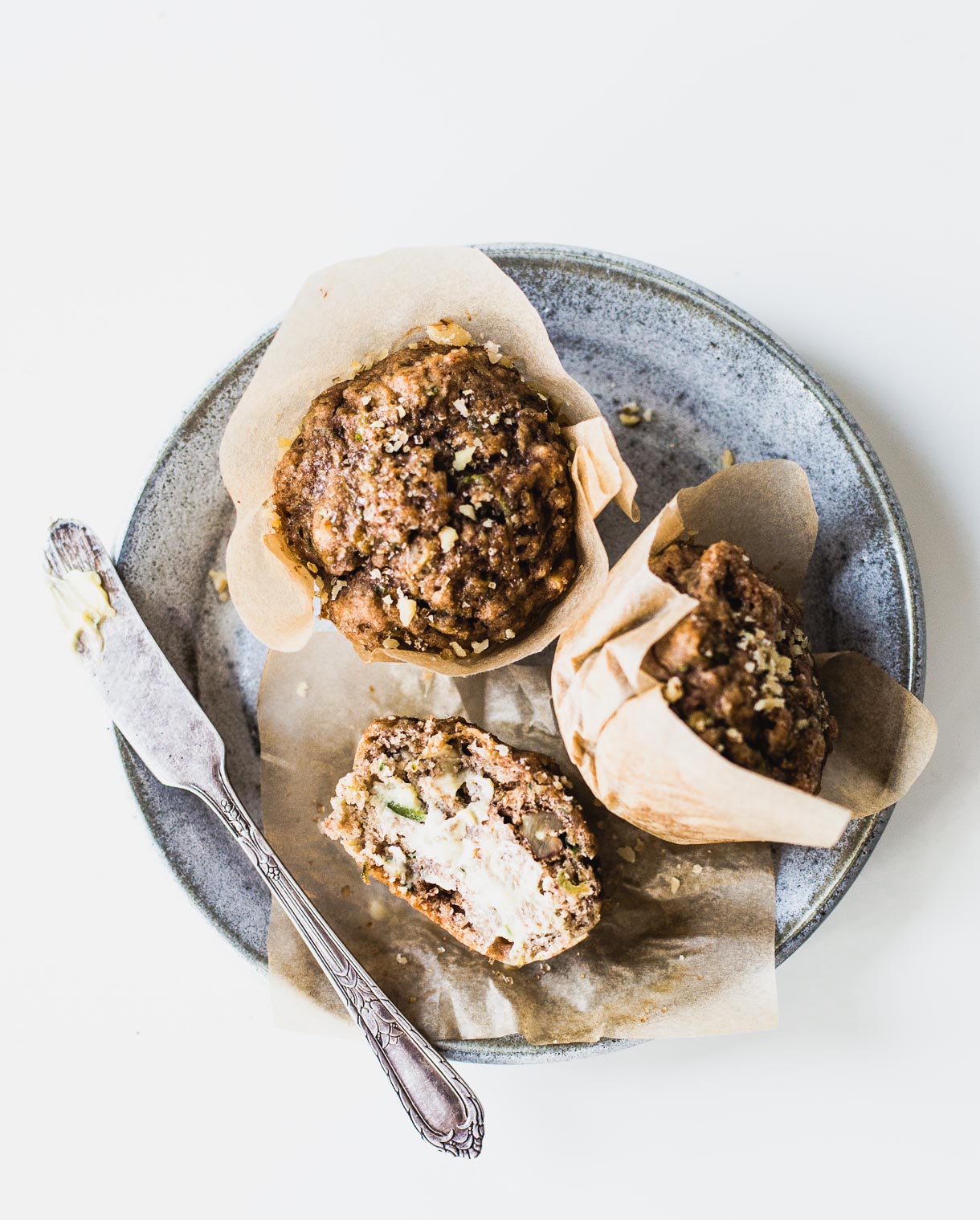 Leftover Sourdough Starter Zucchini Muffins