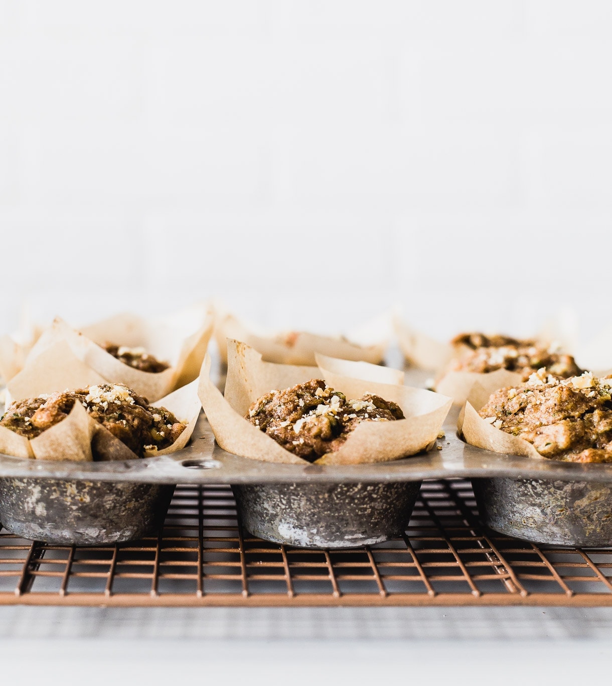 Leftover Sourdough Starter Zucchini Muffins