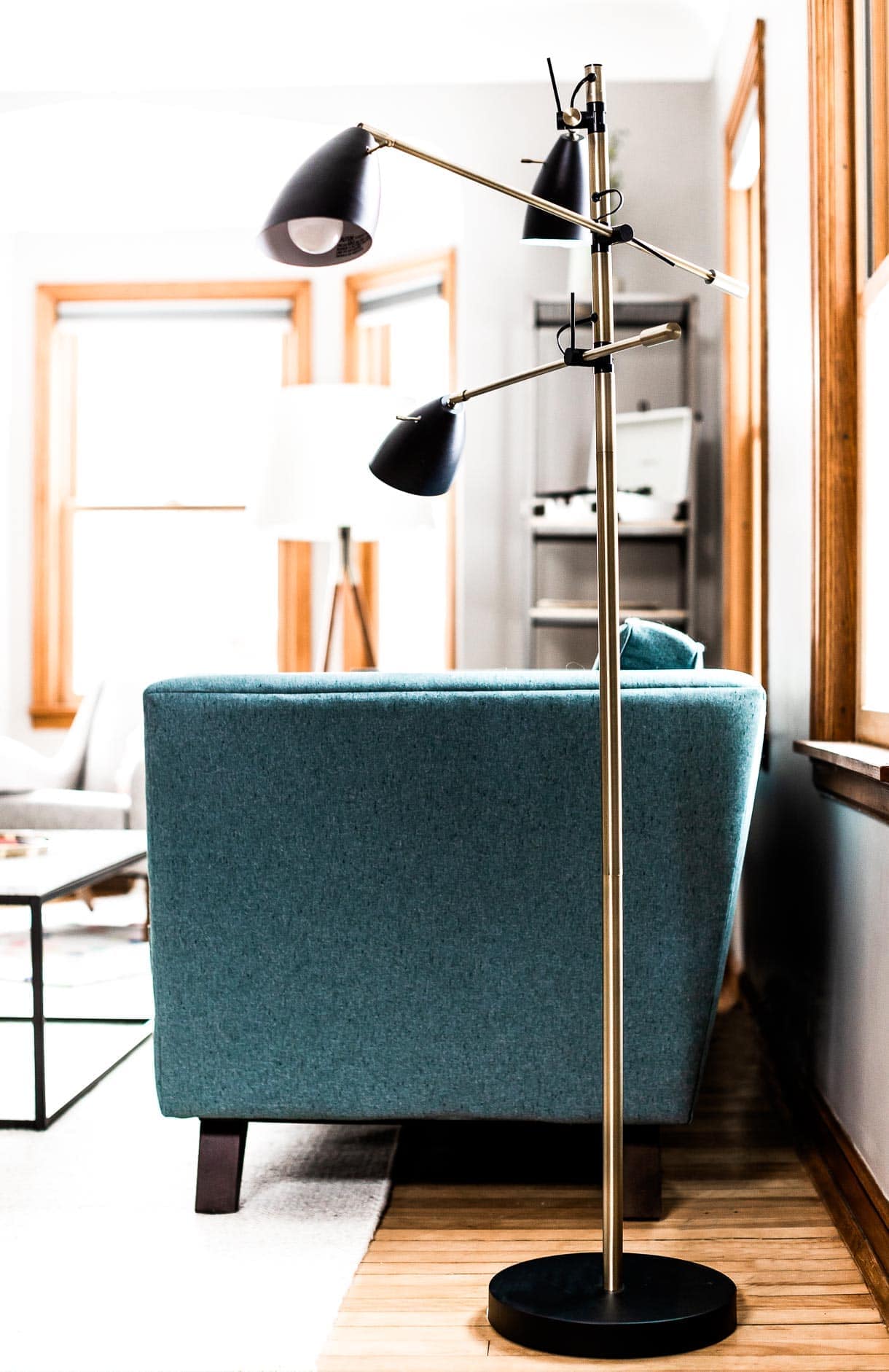 matte black floor lamp
