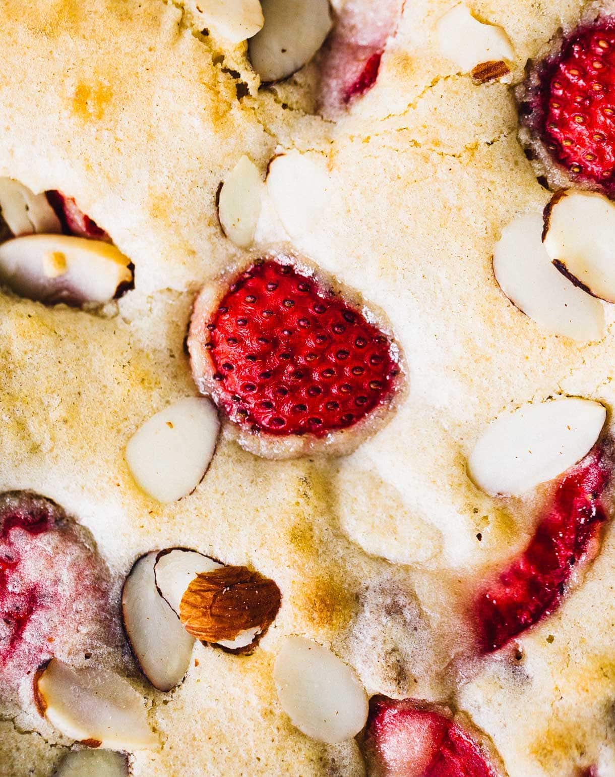 White Chocolate Strawberry Blondie Bars (gluten-free recipe)