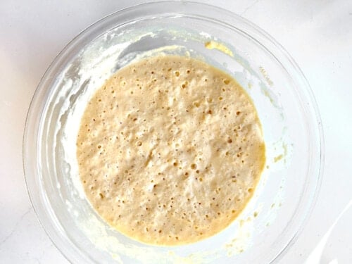 pancake batter sitting