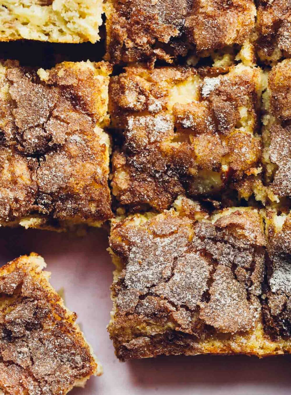 sourdough apple cake cut into slices