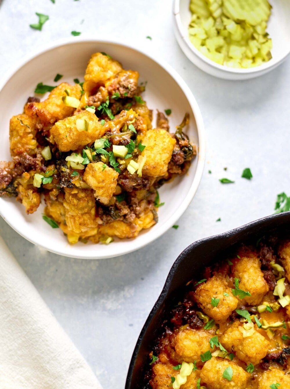 sloppy joe casserole in a bowl